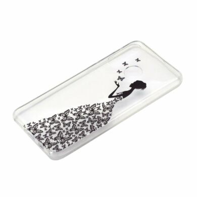 Силиконовый (TPU) чехол Deexe Pretty Glossy для Samsung Galaxy A20s (A207) - Beauty Printing TPU