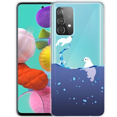 Силиконовый (TPU) чехол Deexe Pretty Glossy для Samsung Galaxy A73 (A736) - Polar Bear