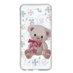 Силіконовий (TPU) чохол Deexe Pretty Glossy для Samsung Galaxy J6+ (J610) - Adorable Bear