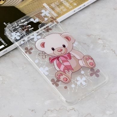 Силиконовый (TPU) чехол Deexe Pretty Glossy для Samsung Galaxy J6+ (J610) - Adorable Bear