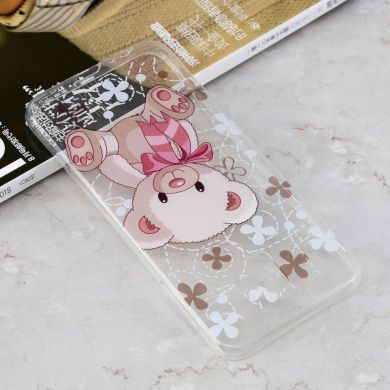 Силіконовий (TPU) чохол Deexe Pretty Glossy для Samsung Galaxy J6+ (J610) - Adorable Bear