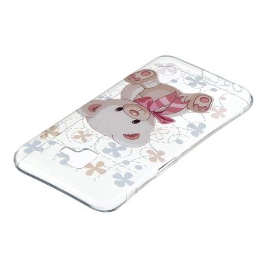 Силіконовий (TPU) чохол Deexe Pretty Glossy для Samsung Galaxy J6+ (J610) - Adorable Bear
