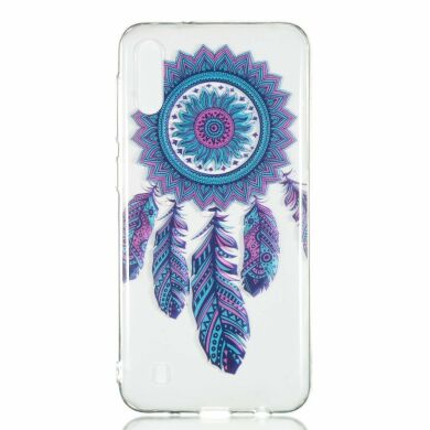 Силіконовий (TPU) чохол Deexe Pretty Glossy для Samsung Galaxy M10 (M105) - Feather Dream Catcher