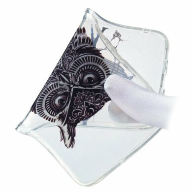 Силіконовий (TPU) чохол Deexe Pretty Glossy для Samsung Galaxy M20 (M205) - Black Owl