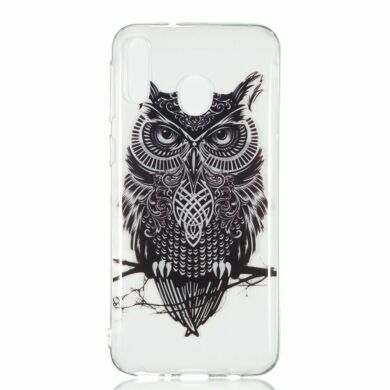 Силиконовый (TPU) чехол Deexe Pretty Glossy для Samsung Galaxy M20 (M205) - Black Owl