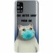 Силиконовый (TPU) чехол Deexe Pretty Glossy для Samsung Galaxy M31s (M317) - Cat in Mask. Фото 1 из 5