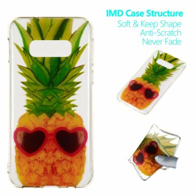 Силіконовий (TPU) чохол Deexe Pretty Glossy для Samsung Galaxy S10e (G970) - Pineapple