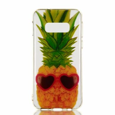 Силіконовий (TPU) чохол Deexe Pretty Glossy для Samsung Galaxy S10e (G970) - Pineapple