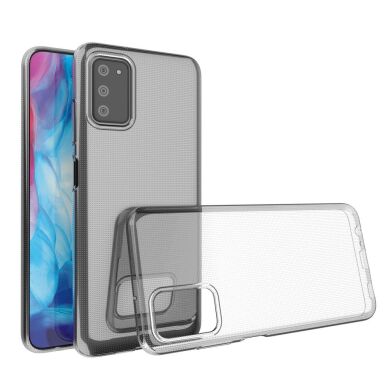 Силиконовый (TPU) чехол Deexe UltraThin для Samsung Galaxy A03s (A037) - Transparent