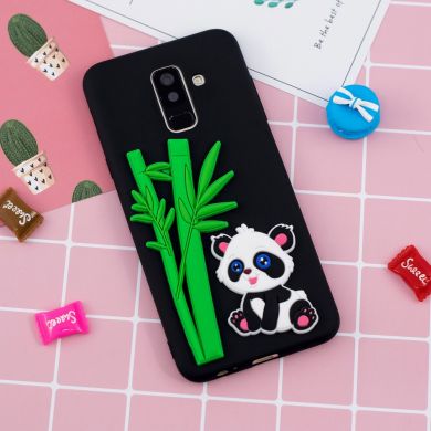 Силіконовий (TPU) чохол UniCase 3D Cartoon Pattern для Samsung Galaxy A6+ 2018 (A605), Panda and Bamboo