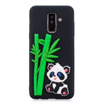 Силіконовий (TPU) чохол UniCase 3D Cartoon Pattern для Samsung Galaxy A6+ 2018 (A605), Panda and Bamboo
