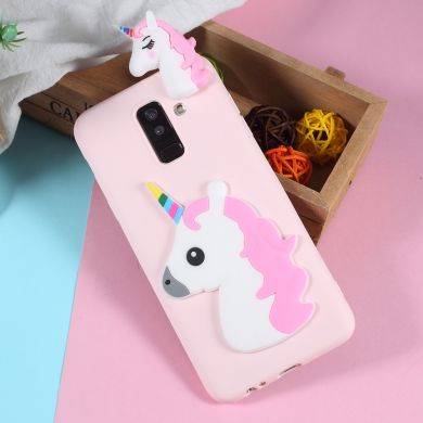 Силиконовый (TPU) чехол UniCase 3D Pattern для Samsung Galaxy A6+ 2018 (A605) - Unicorn Pattern