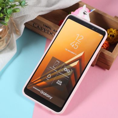Силиконовый (TPU) чехол UniCase 3D Pattern для Samsung Galaxy A6+ 2018 (A605) - Unicorn Pattern