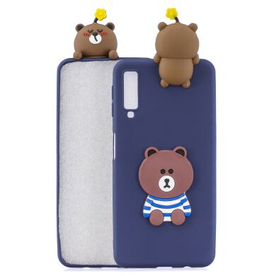 Силіконовий (TPU) чохол UniCase 3D Pattern для Samsung Galaxy A7 2018 (A750) - Adorable Bear