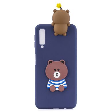 Силиконовый (TPU) чехол UniCase 3D Pattern для Samsung Galaxy A7 2018 (A750) - Adorable Bear