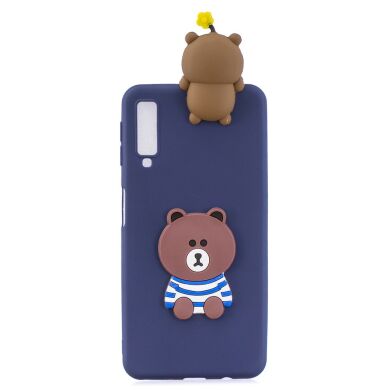 Силіконовий (TPU) чохол UniCase 3D Pattern для Samsung Galaxy A7 2018 (A750) - Adorable Bear