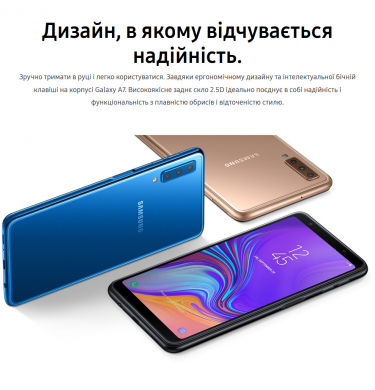 Смартфон Samsung Galaxy A7 2018 (A750) SM-A750FZKUSEK	- Black