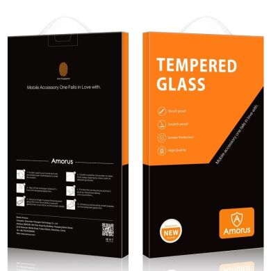 Защитное стекло AMORUS Full Glue Tempered Glass для Samsung Galaxy Flip 6 - Black