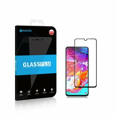 Защитное стекло MOCOLO 3D Silk Print для Samsung Galaxy A70 (A705) - Black