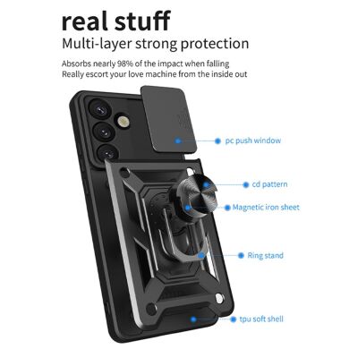 Защитный чехол Deexe Armor Shield для Samsung Galaxy S26 - Black