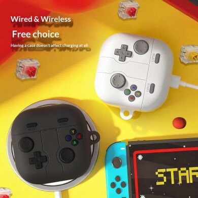 Захисний чохол Deexe Game Console для Samsung Galaxy Buds 4 / Buds 4 Pro - Dark Grey