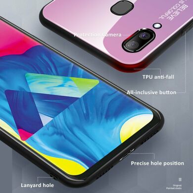 Захисний чохол Deexe Gradient Color для Samsung Galaxy A30 (A305) / A20 (A205) - Cyan / Blue