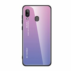 Защитный чехол Deexe Gradient Color для Samsung Galaxy A30 (A305) / A20 (A205) - Pink / Purple