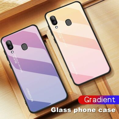 Захисний чохол Deexe Gradient Color для Samsung Galaxy A30 (A305) / A20 (A205) - Pink / Purple