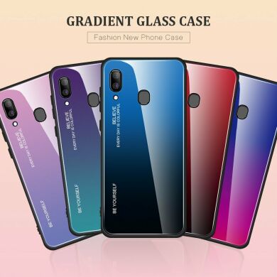 Защитный чехол Deexe Gradient Color для Samsung Galaxy A30 (A305) / A20 (A205) - Gold / Pink