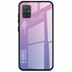 Защитный чехол Deexe Gradient Color для Samsung Galaxy A71 (A715) - Pink / Purple