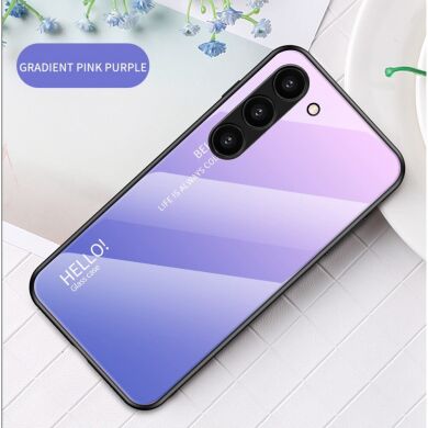 Защитный чехол Deexe Gradient Color для Samsung Galaxy S23 - Pink / Purple
