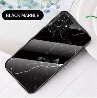 Защитный чехол Deexe Gradient Pattern для Samsung Galaxy S22 Ultra - Black
