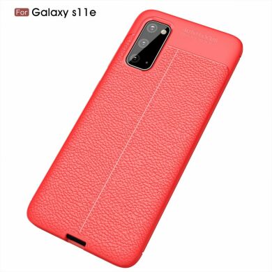 Защитный чехол Deexe Leather Cover для Samsung Galaxy S20 (G980) - Red