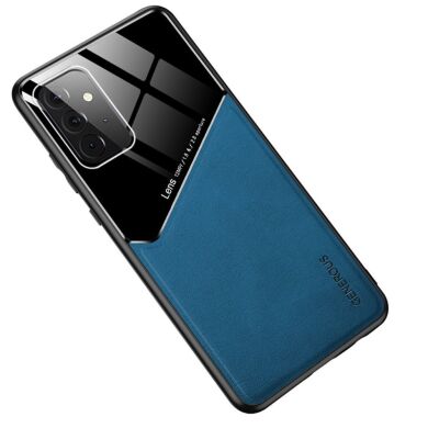 Защитный чехол Deexe Magnetic Leather Cover для Samsung Galaxy A72 (А725) - Blue