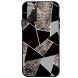 Захисний чохол Deexe Marble Series для Samsung Galaxy A02s (A025) - Glitter Powder / Black