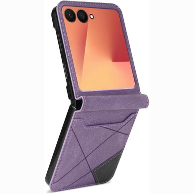 Защитный чехол Deexe Rhombus Card для Samsung Galaxy Flip 8 - Blue
