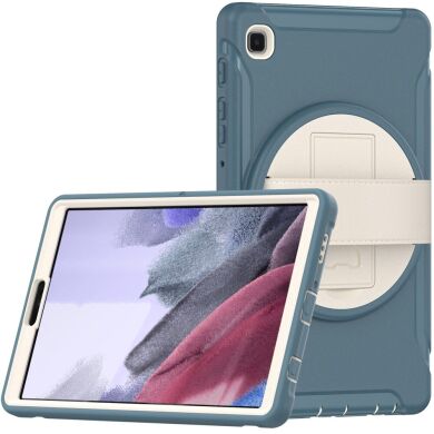 Защитный чехол Deexe Rotation Hybrid для Samsung Galaxy Tab A7 Lite (T220/T225) - Dark Blue