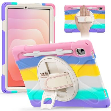 Защитный чехол Deexe Rotation Hybrid для Samsung Galaxy Tab S11 (X730/X736) - Colorful Pink