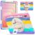 Защитный чехол Deexe Rotation Hybrid для Samsung Galaxy Tab S11 (X730/X736) - Colorful Pink