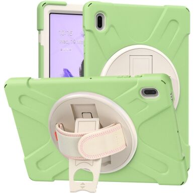 Захисний чохол Deexe Rotation Hybrid для Samsung Galaxy Tab S7 FE (T730/T736) - Matcha Green