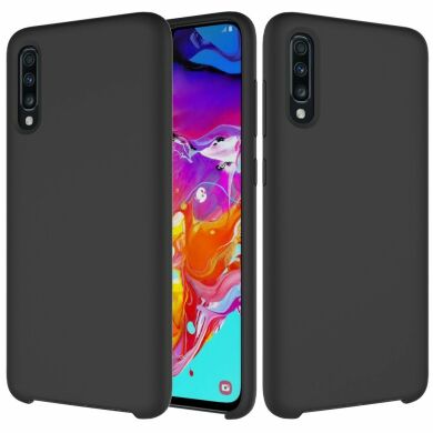 Защитный чехол Deexe Silicone Case для Samsung Galaxy A70 (A705) - Black