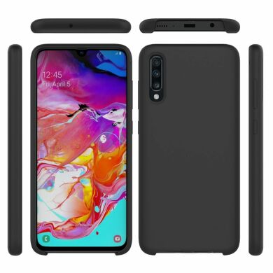 Защитный чехол Deexe Silicone Case для Samsung Galaxy A70 (A705) - Black