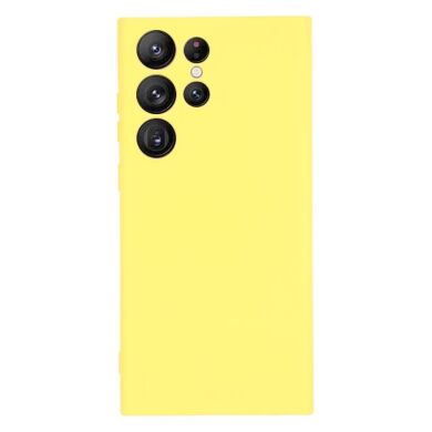 Захисний чохол Deexe Silicone Case для Samsung Galaxy S23 Ultra - Yellow