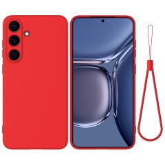 Защитный чехол Deexe Silicone Case для Samsung Galaxy S25 FE (S731) - Red