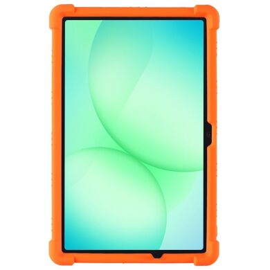 Защитный чехол Deexe Silicone Kickstand для Samsung Galaxy Tab A11 Plus (X230/236) - Orange
