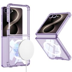 Захисний чохол GKK AirBag Mag для Samsung Galaxy Flip 8 - Transparent Purple