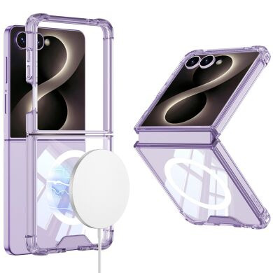 Захисний чохол GKK AirBag Mag для Samsung Galaxy Flip 8 - Transparent Purple