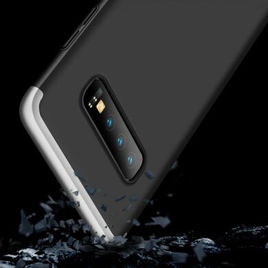 Захисний чохол GKK Double Dip Case для Samsung Galaxy S10 Plus (G975) - Black / Silver