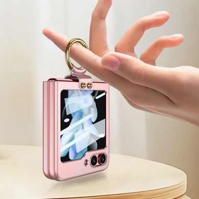Захисний чохол GKK Ring Holder для Samsung Galaxy Flip 5 - Pink