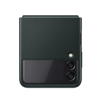 Защитный чехол Leather Cover (FF) для Samsung Galaxy Flip 3 (EF-VF711LGEGRU) - Green